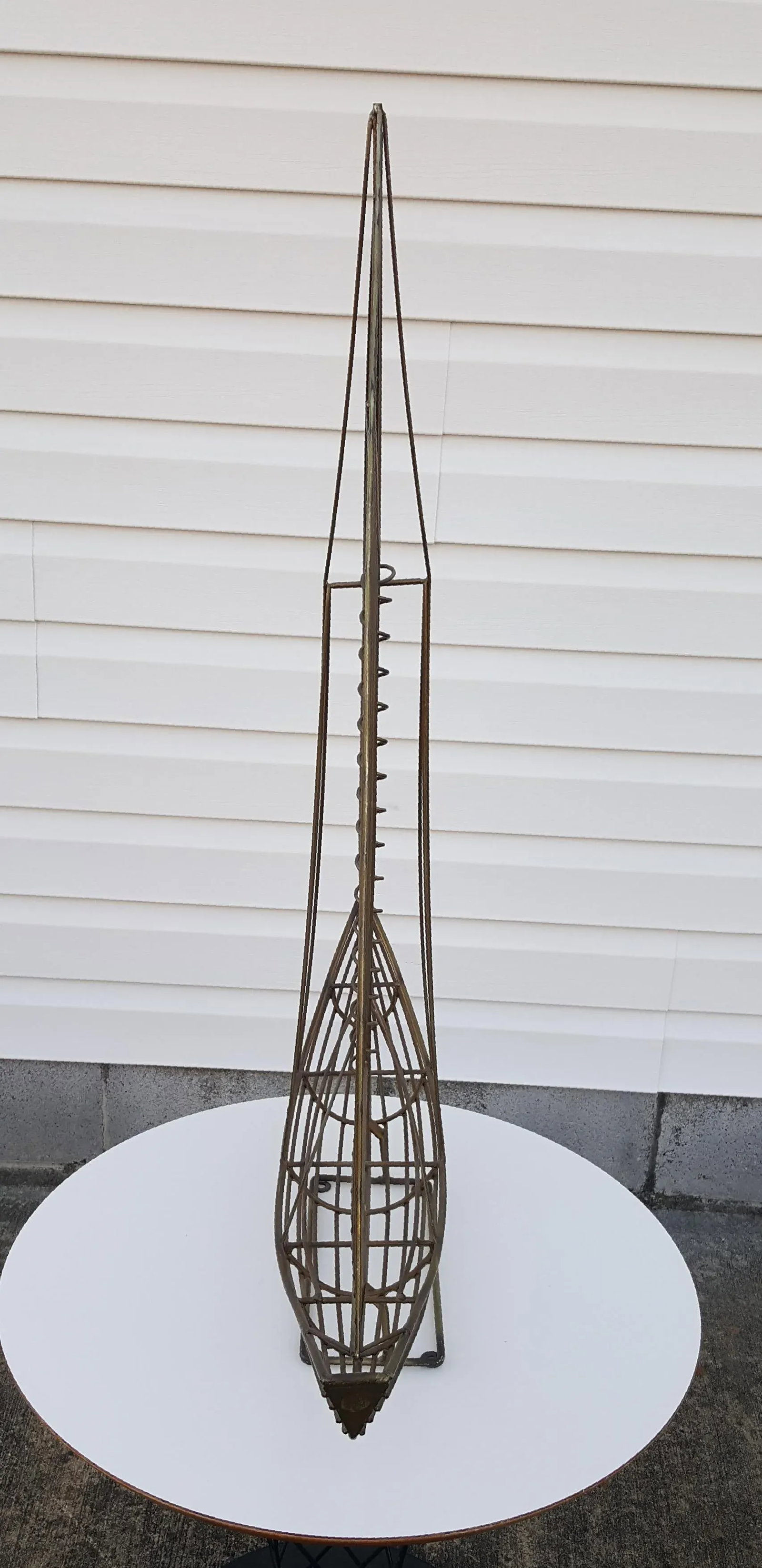 1980s Mid Century Sailboat Ship Sculpture by Curtis Jere - 4