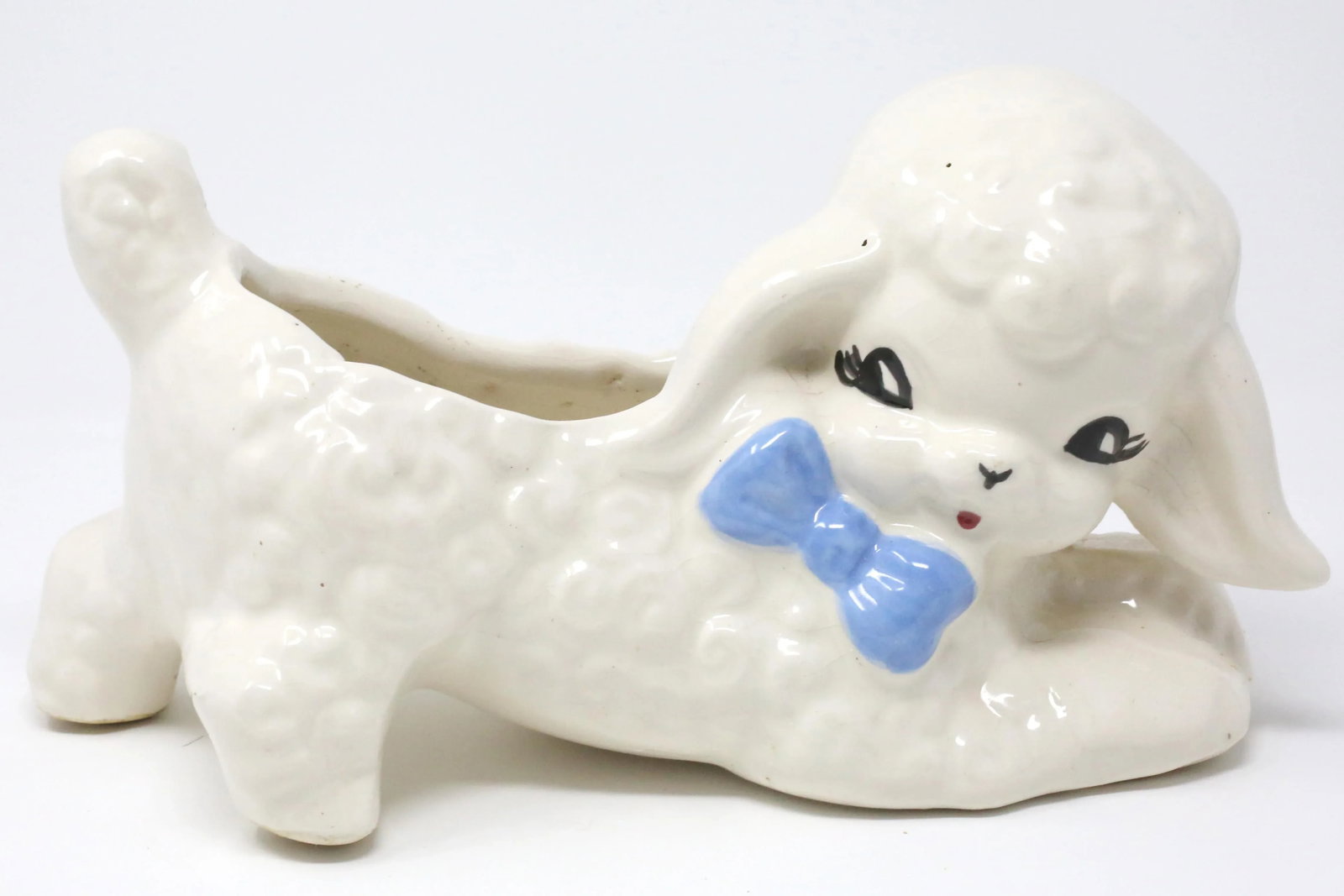 Vintage Ceramic Lamb Planter - 3