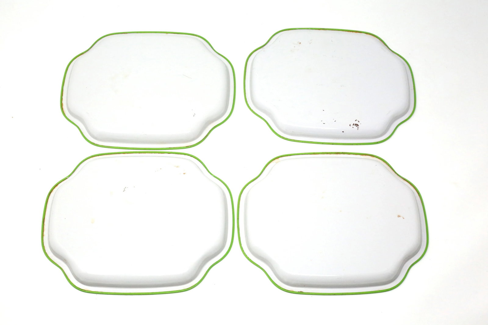Vintage Petite Lemon Trays - Set of 4 - 6