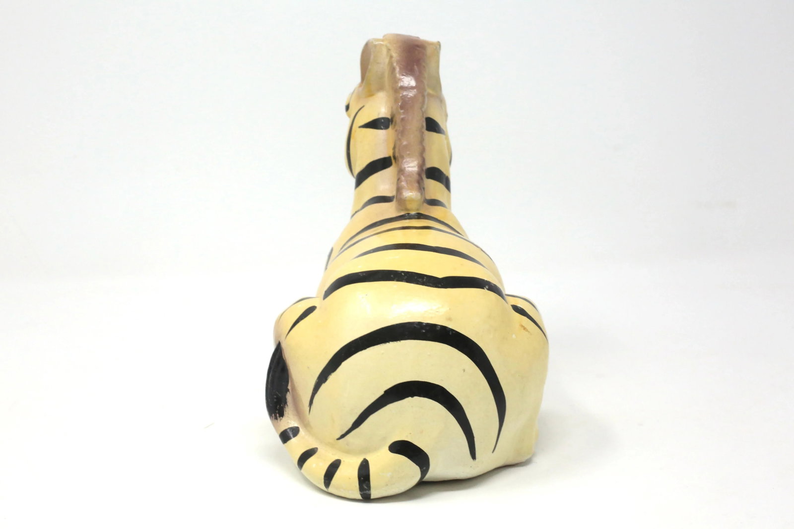 Vintage Hand-Painted Ceramic Zebra Figure - 5