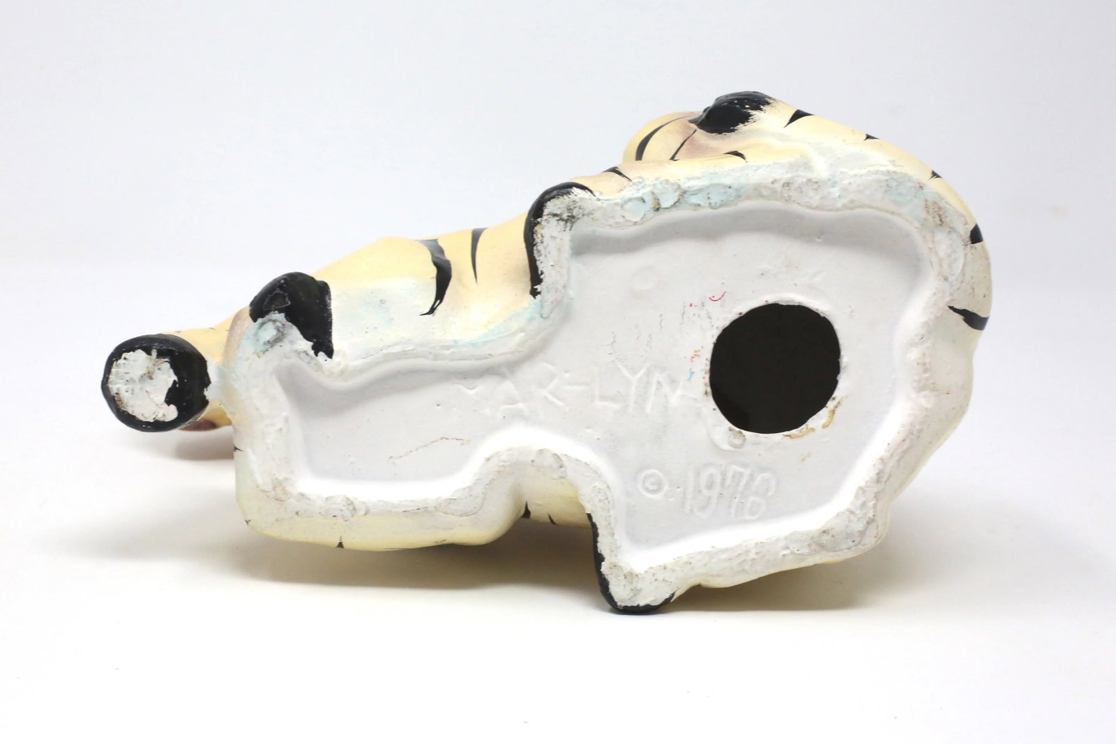 Vintage Hand-Painted Ceramic Zebra Figure - 7