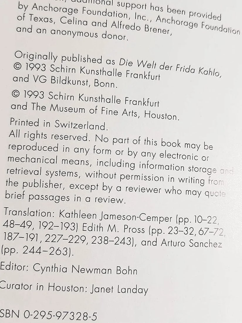 1990s "The World of Frida Kahlo: The Blue House" Exhibit Catalog - 11
