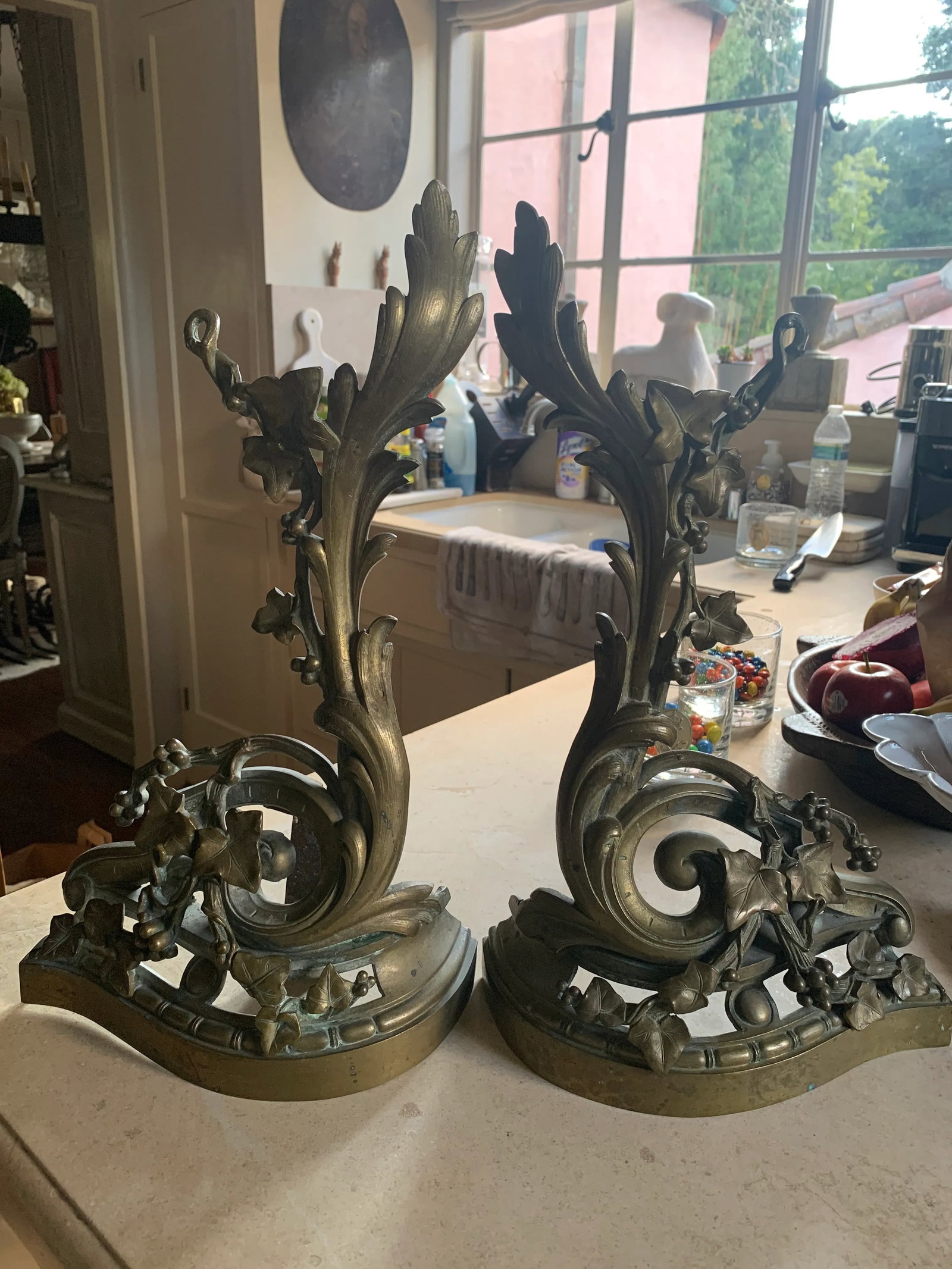 19th Century French Andirons - a Pair - 10