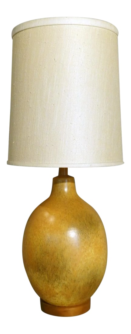 Nicely Glazed Large Warm Tone Table Lamp (1 of 4)
