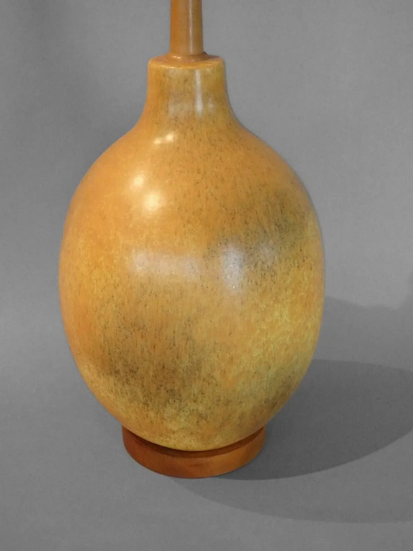 Nicely Glazed Large Warm Tone Table Lamp - 2