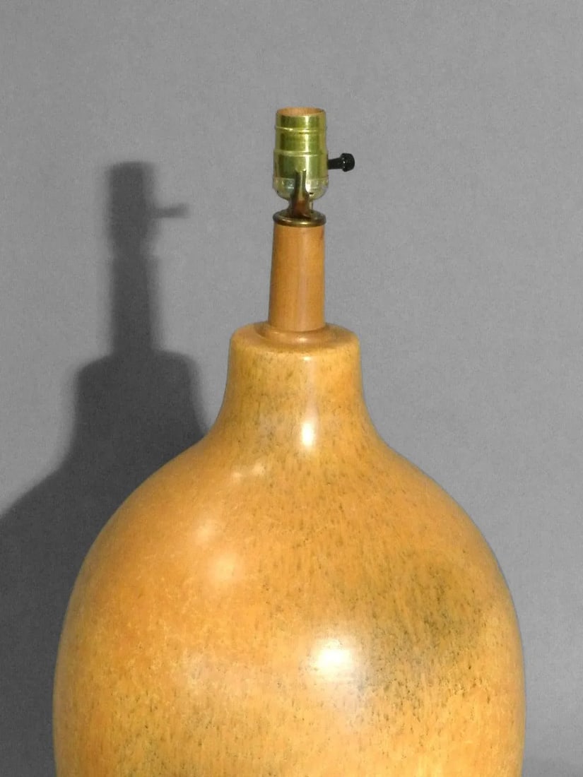 Nicely Glazed Large Warm Tone Table Lamp - 3