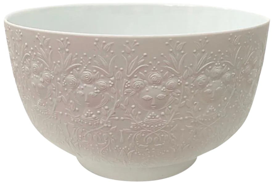 Mid 20th Century Rosenthal Studio Line Fantasia Bowl: Rosenthal Studio Line Fantasia bowl designed by Bjorn Wiinblad. Signed "Rosenthal Studio Line Germany." Condition: Alterations: Original Condition Unaltered Imperfections: Some Imperfections