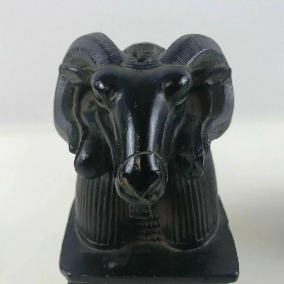Bookends Egyptian Revival Rams Head - a Pair - 3