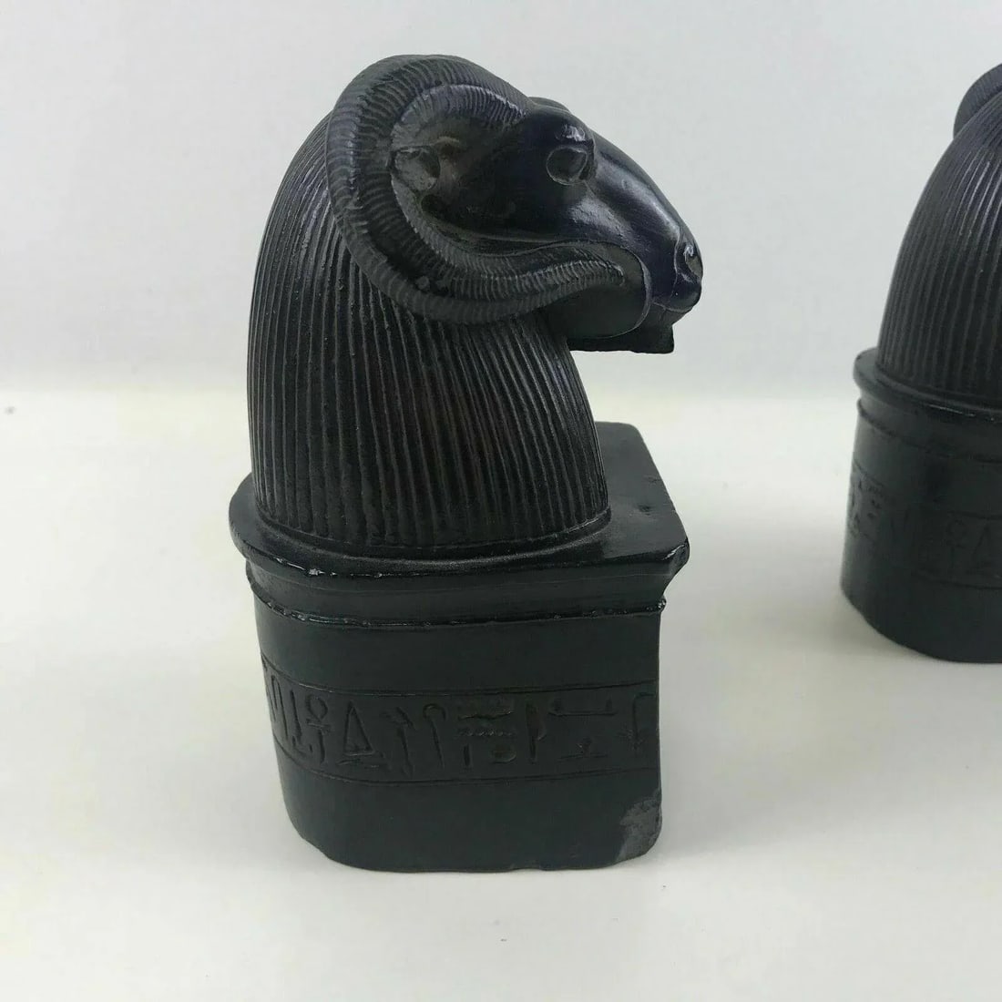 Bookends Egyptian Revival Rams Head - a Pair - 4