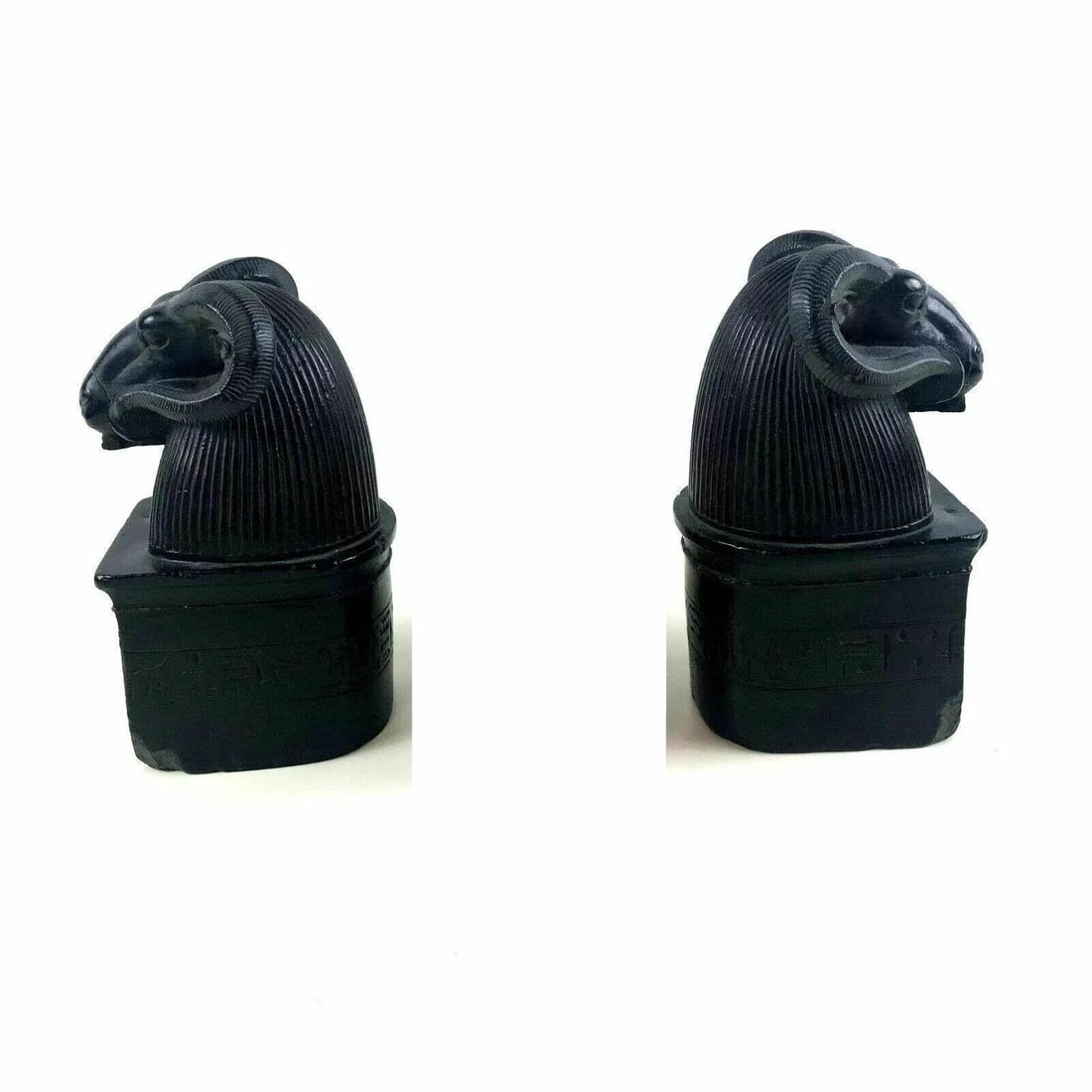 Bookends Egyptian Revival Rams Head - a Pair - 7