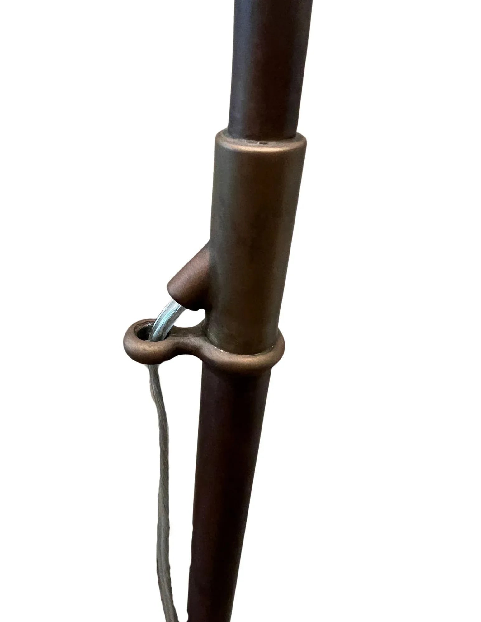 Visual Comfort Adjustable Antiqued Brass & White Floor Lamp - 6