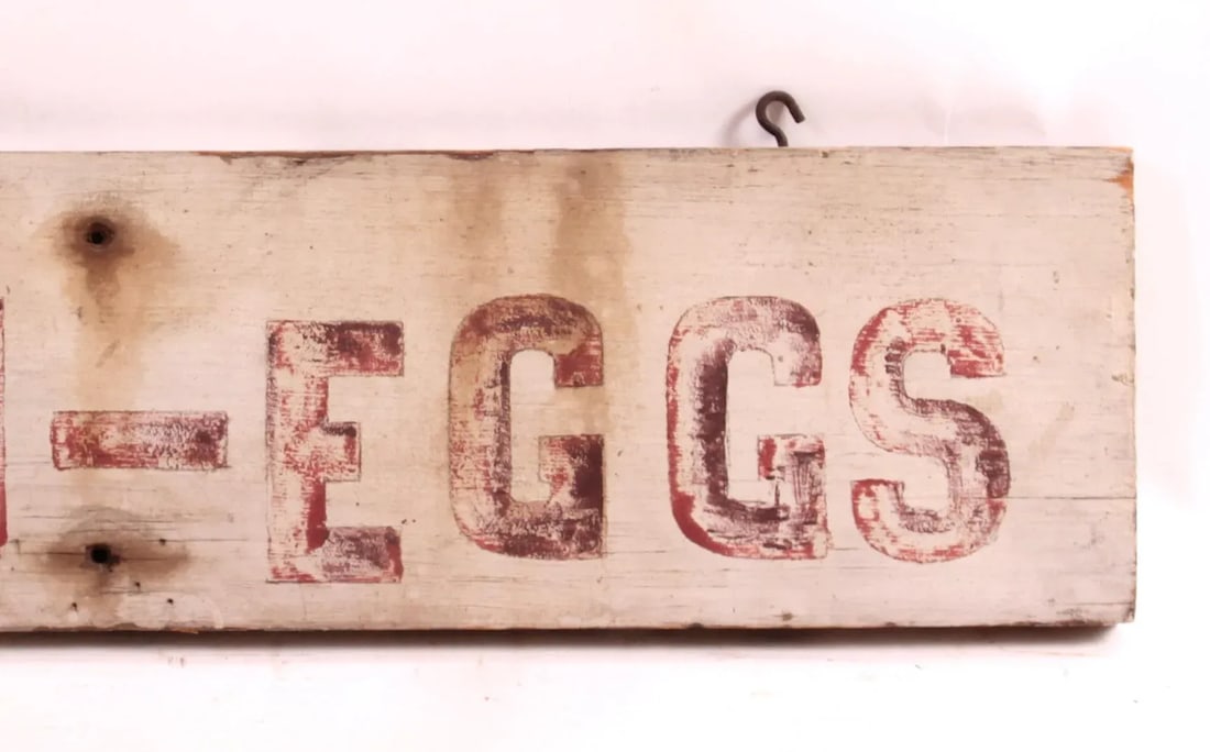 1940s Fresh-Eggs Sign - 4