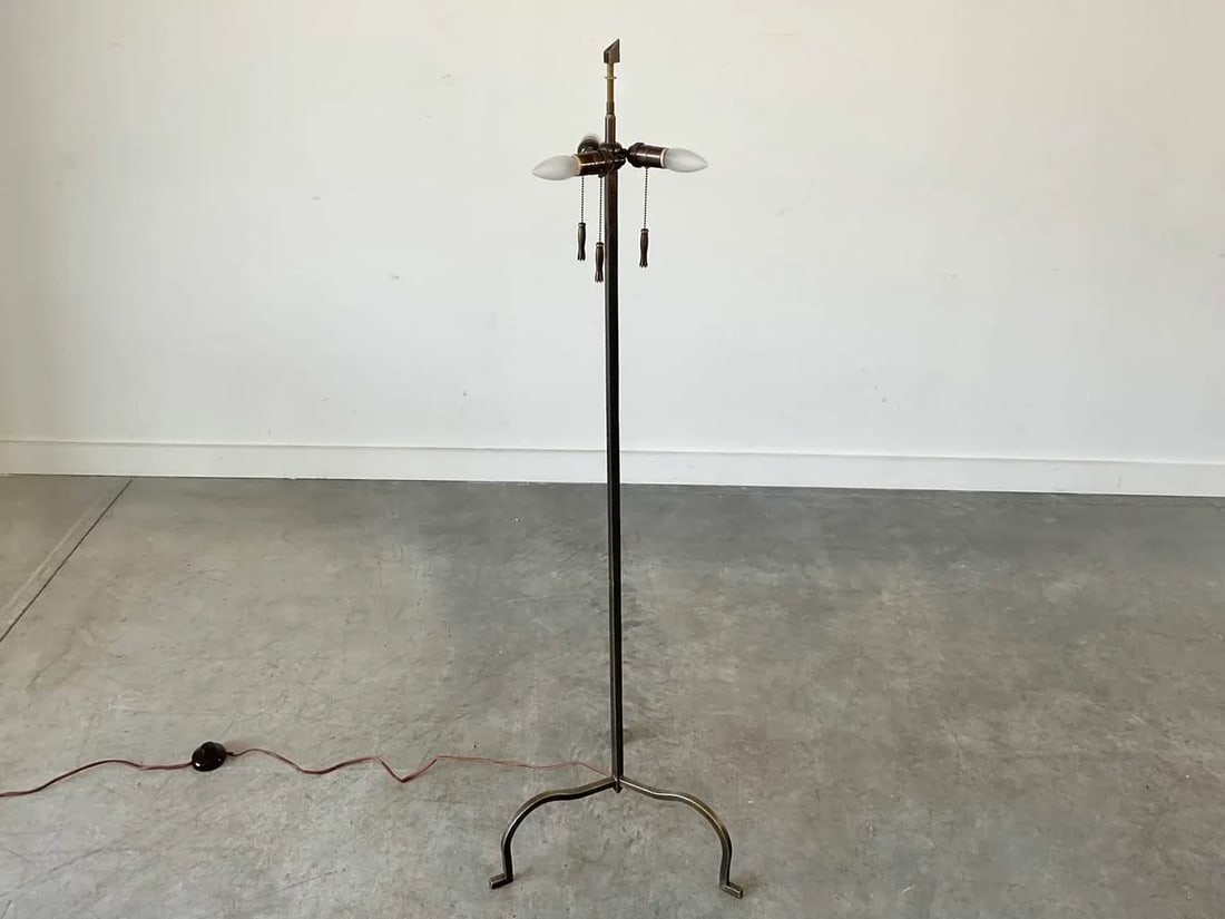 Artemis Antique Brass 3 Bulb Floor Lamp - 2