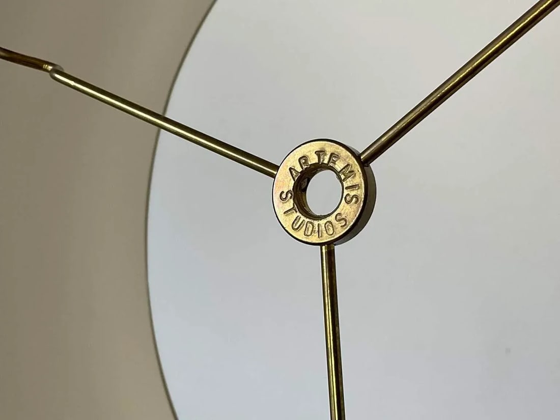 Artemis Antique Brass 3 Bulb Floor Lamp - 6