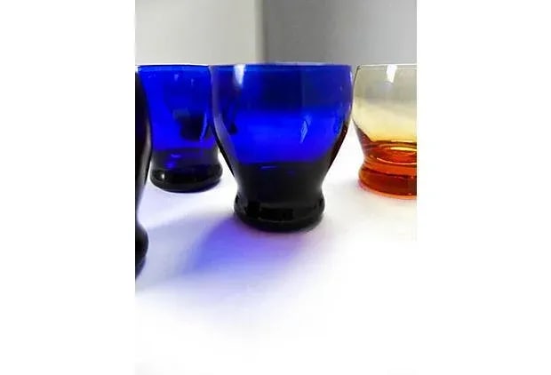 Mid-Century Multicolor Liquor Glasses - Set of 7 - 5