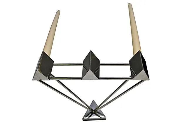Modern Stainless Steel Sconces - Pair - 2