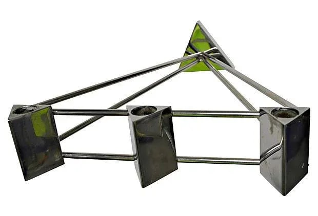 Modern Stainless Steel Sconces - Pair - 3