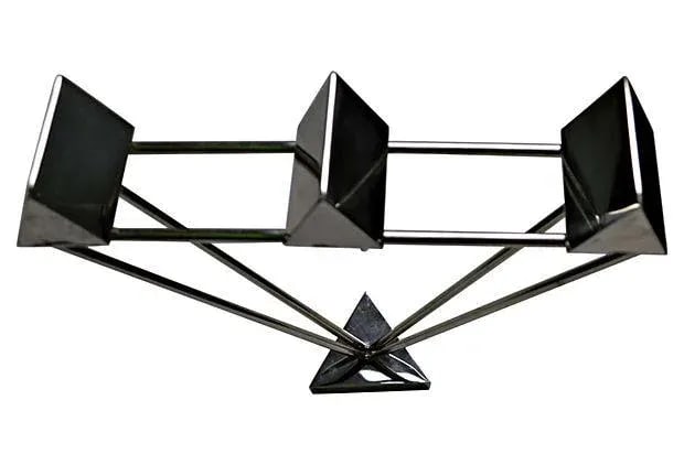 Modern Stainless Steel Sconces - Pair - 4