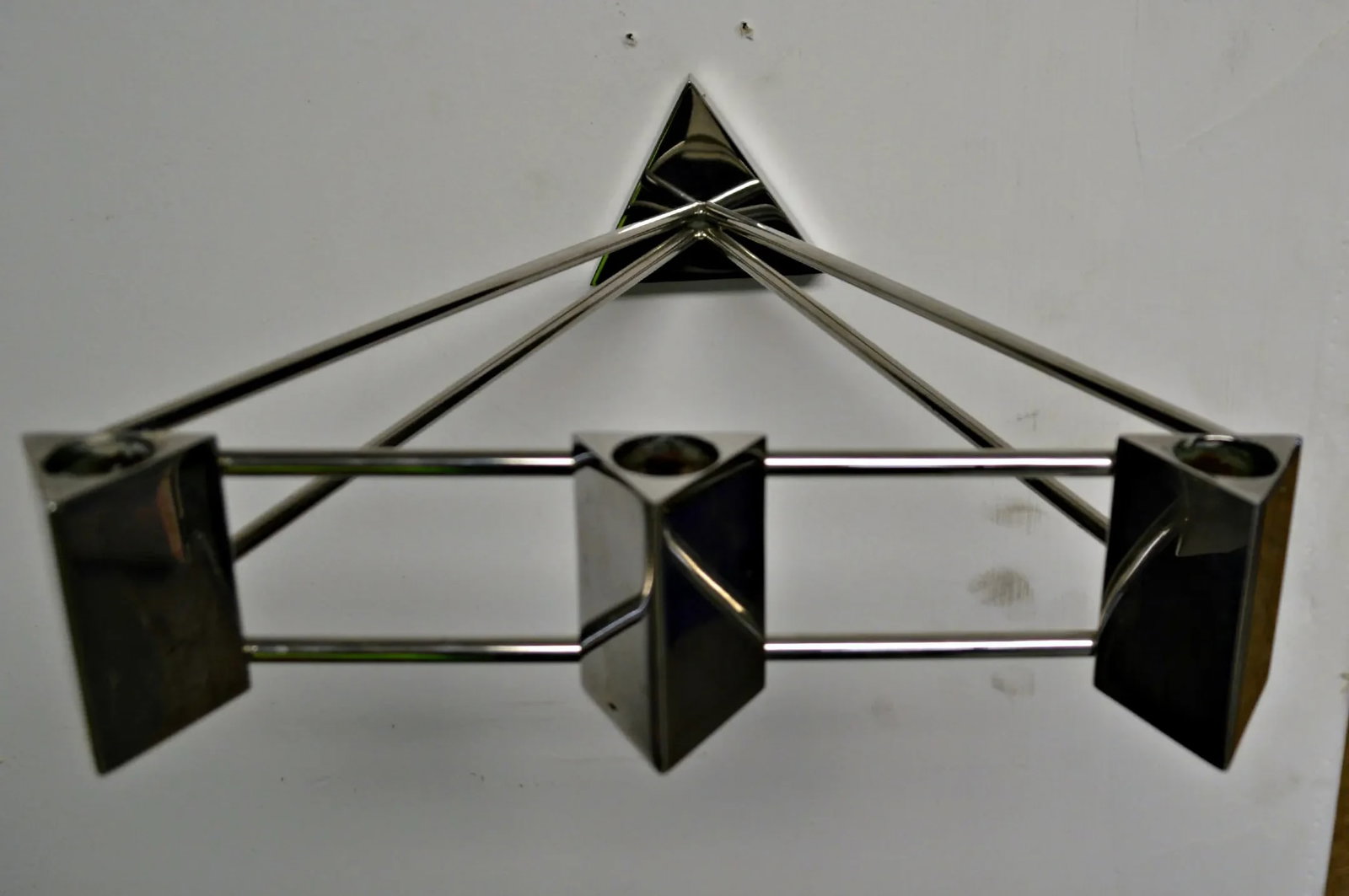 Modern Stainless Steel Sconces - Pair - 6
