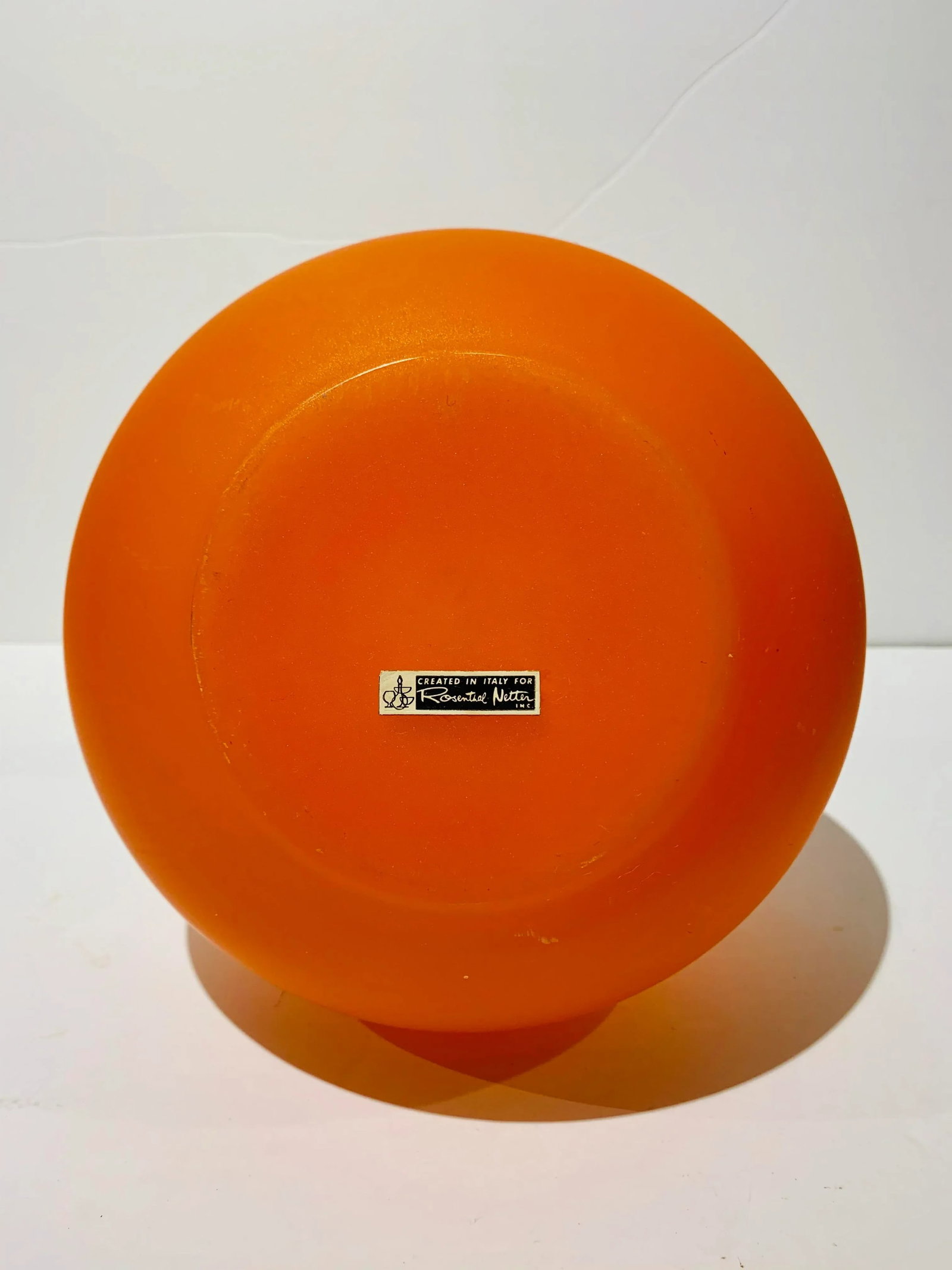 1960s Mid-Century Modern Rosenthall Netter Italian Modern Orange Vase - 3