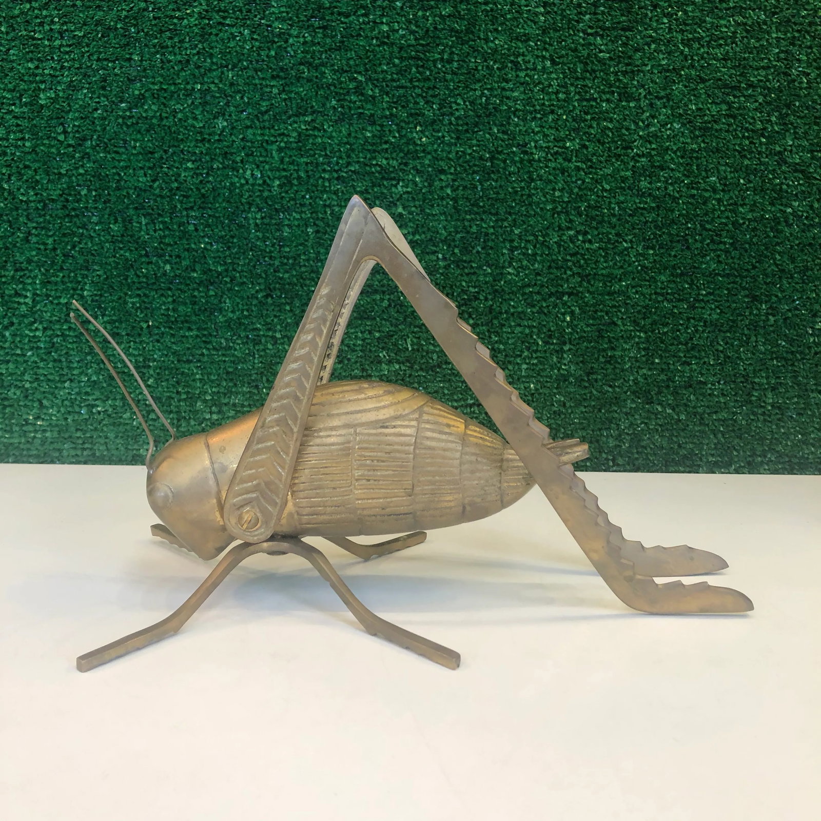Oversized Brass Grasshopper - 2