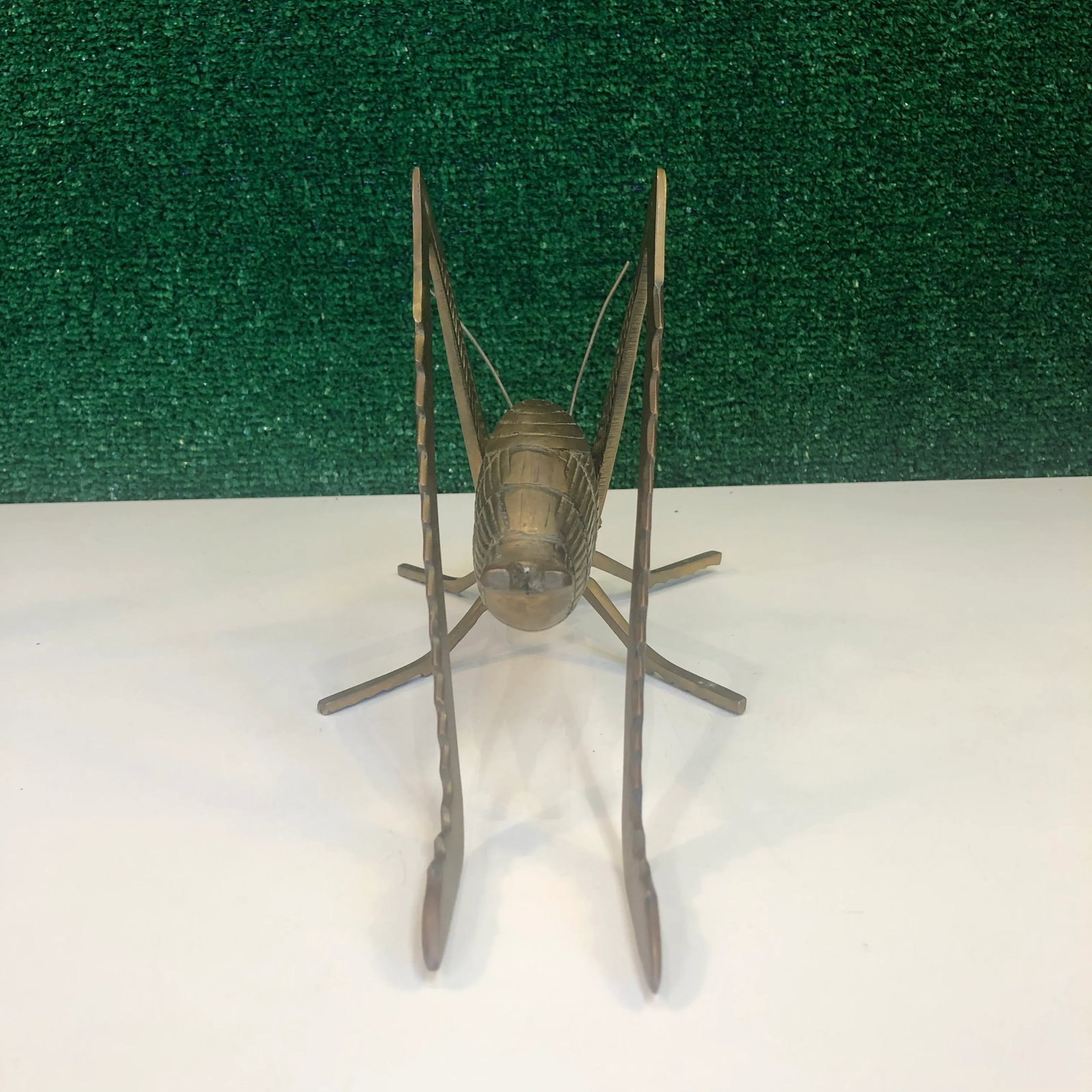 Oversized Brass Grasshopper - 5