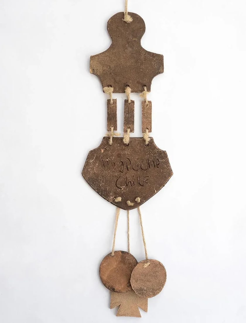 Mid Century Chilean Mapuche Abstract Ceramic Mobile Wind Chimes - 7