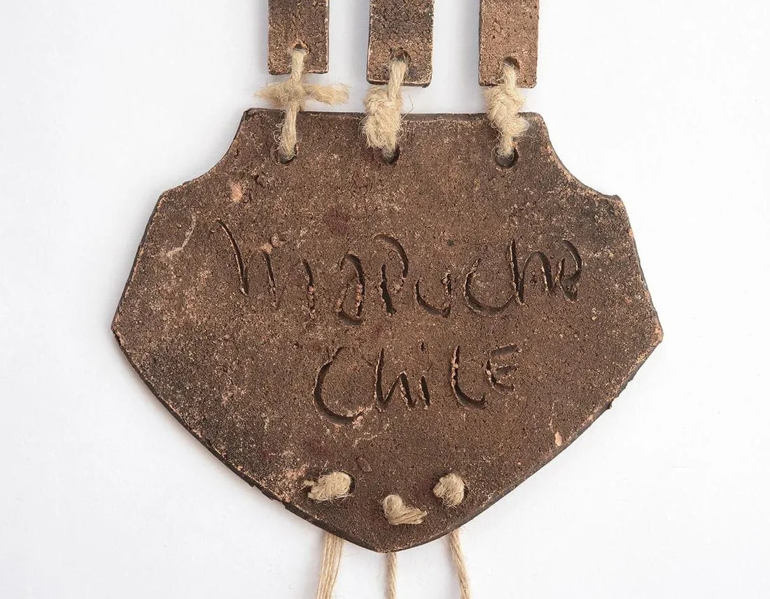 Mid Century Chilean Mapuche Abstract Ceramic Mobile Wind Chimes - 8