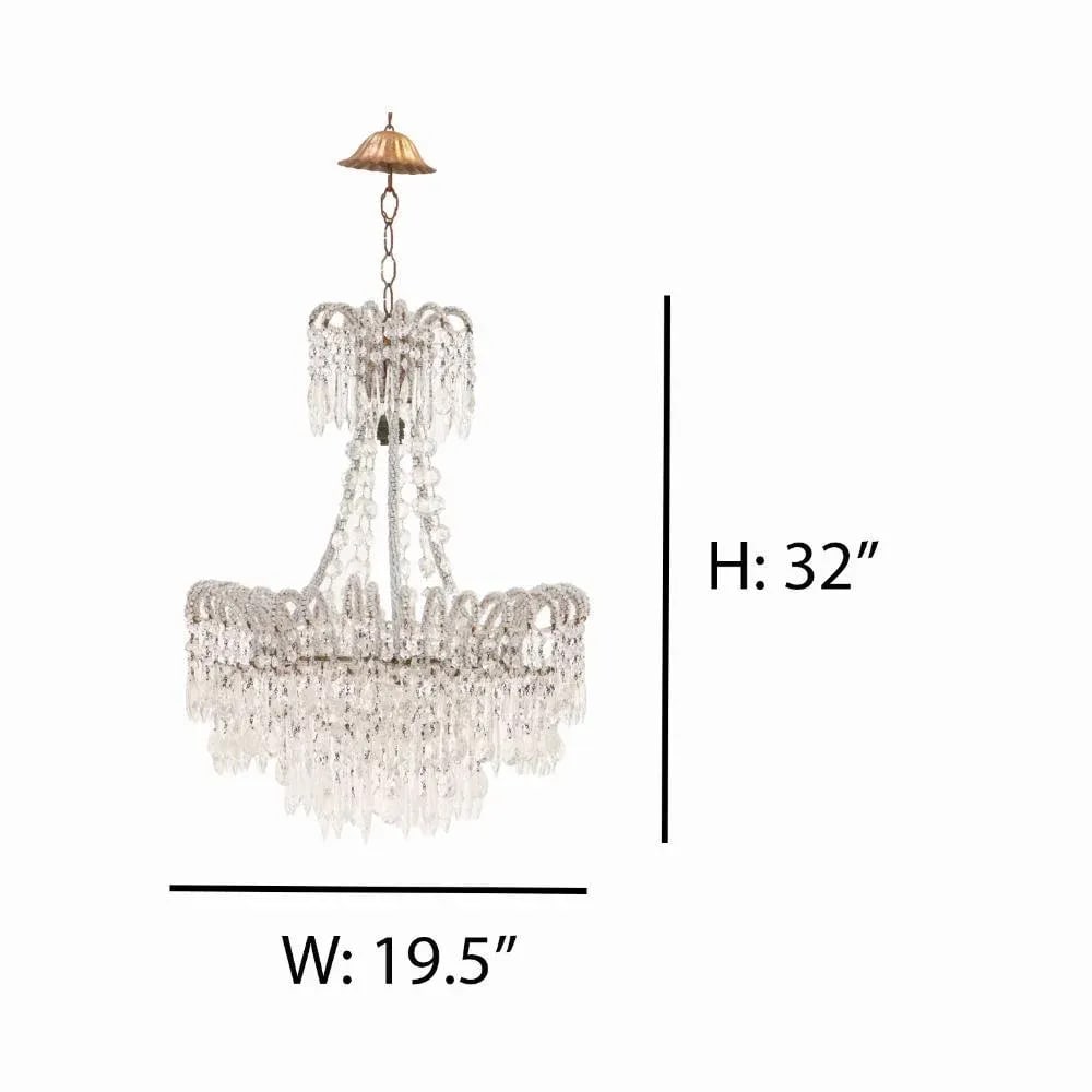 An Italian Beaded Chandelier, C. 1950. - 2