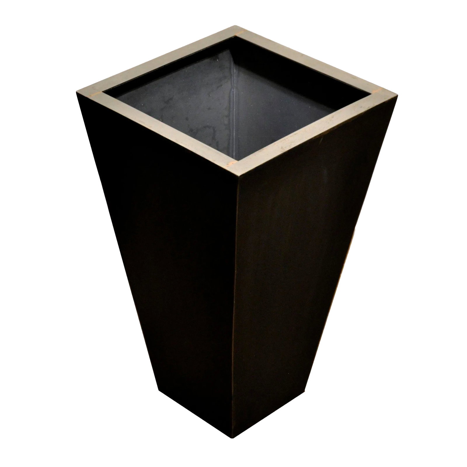 Medium Pyramid Steel Box Planter: Inspired by traditional classic French home decor this classically proportioned box vase or planter will elegantly display seasonal dry foliage, flowers and drift wood brought home from a Sunday walk 