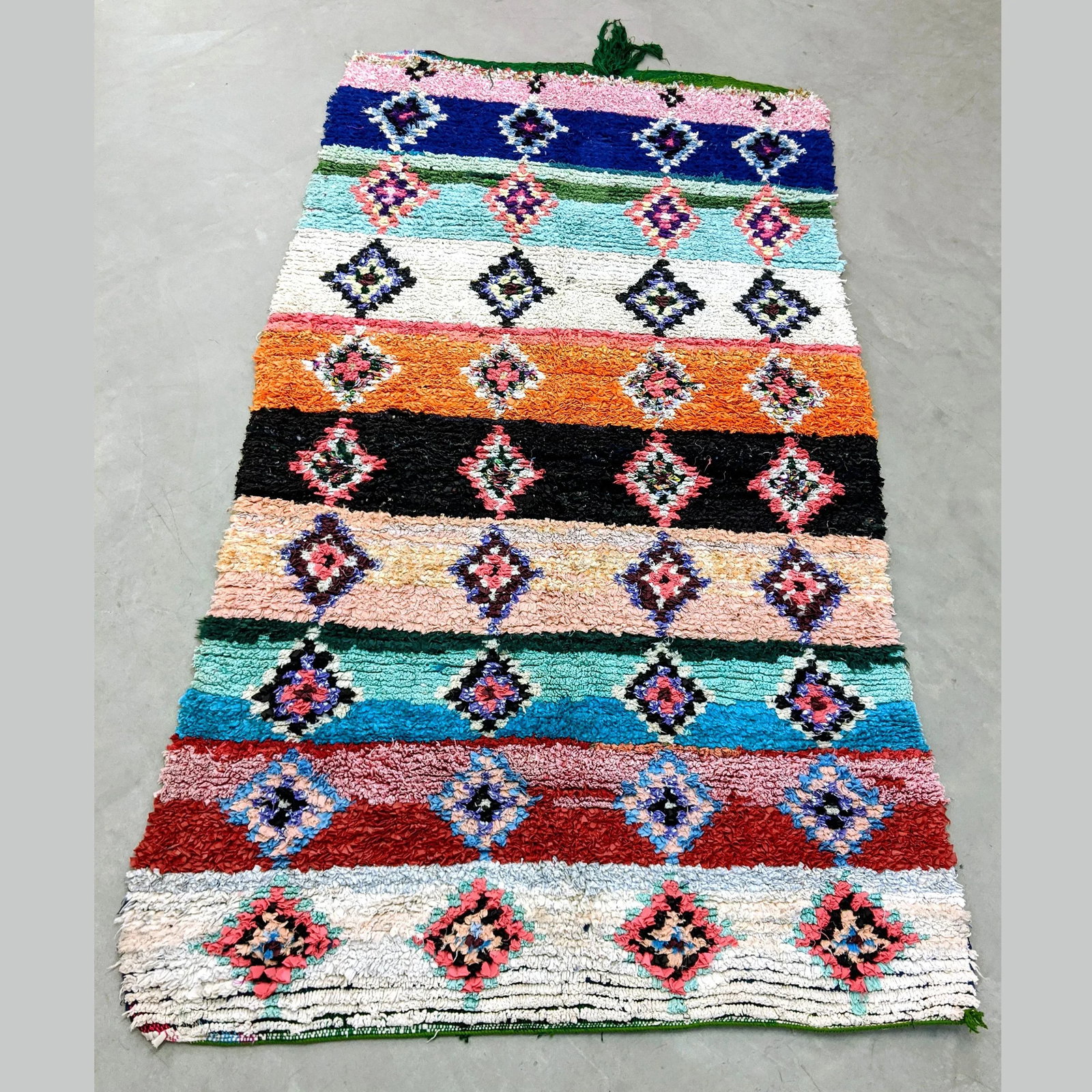 Vintage Moroccan Boucherouite Rug - 3