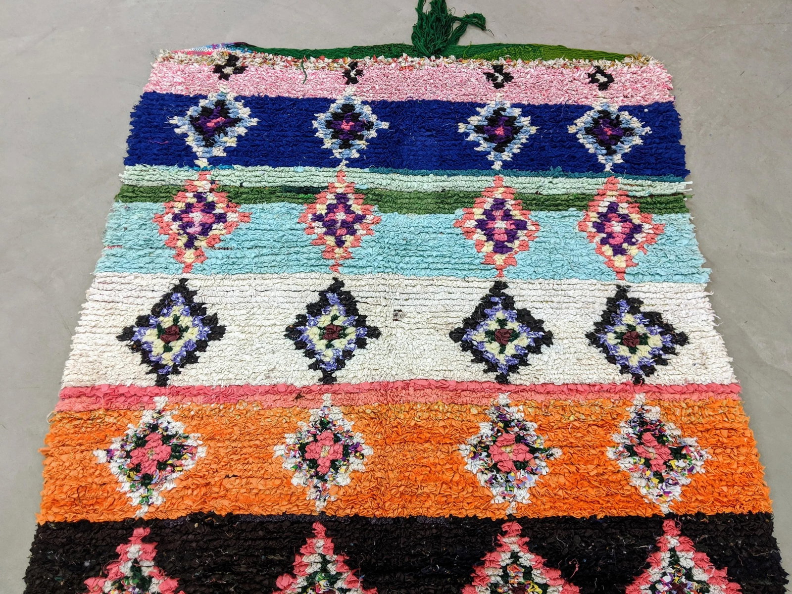 Vintage Moroccan Boucherouite Rug - 6