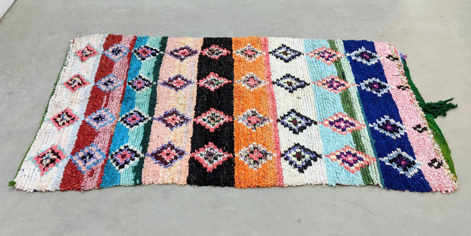 Vintage Moroccan Boucherouite Rug - 9