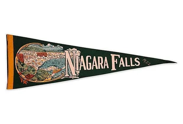 Circa 1952 Niagara Falls Pennant - 3