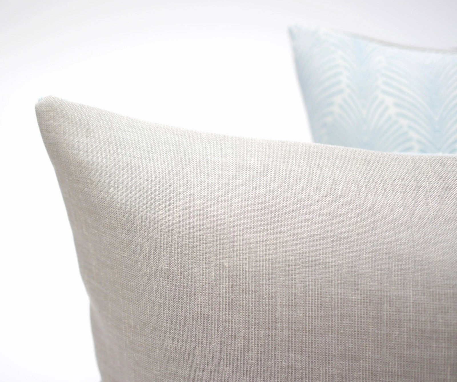 Isobel "Deco Stripe" 20" X 12" Belgian Linen Pillows - a Pair - 4