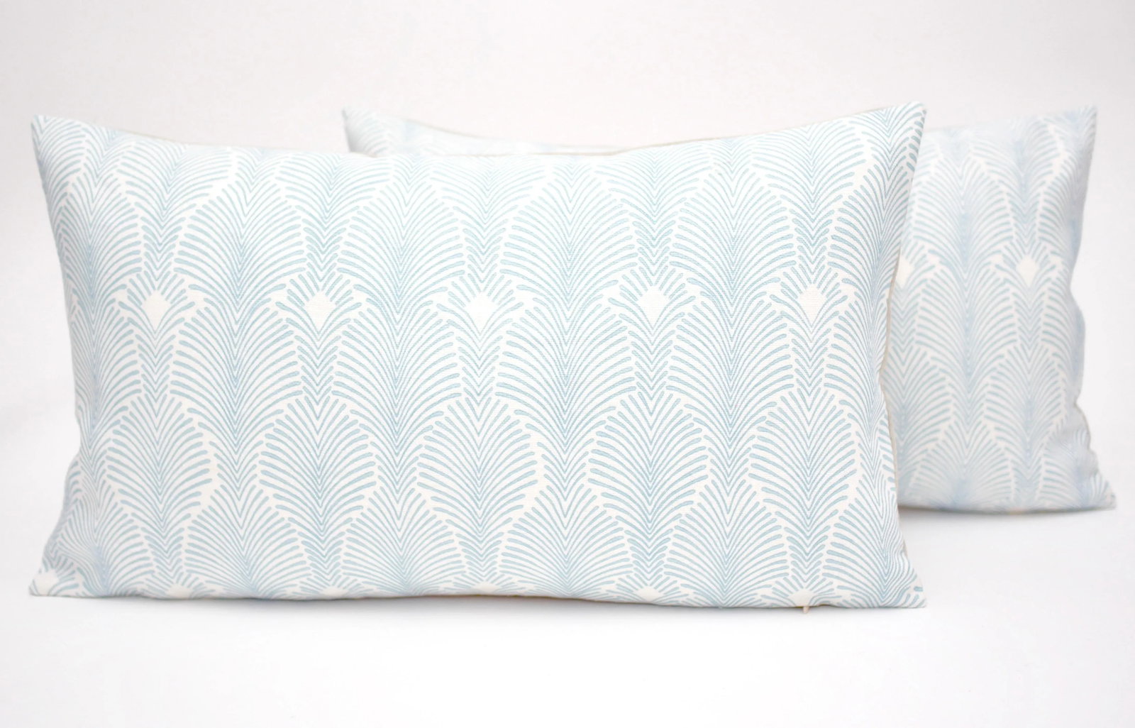 Isobel "Deco Stripe" 20" X 12" Belgian Linen Pillows - a Pair - 5