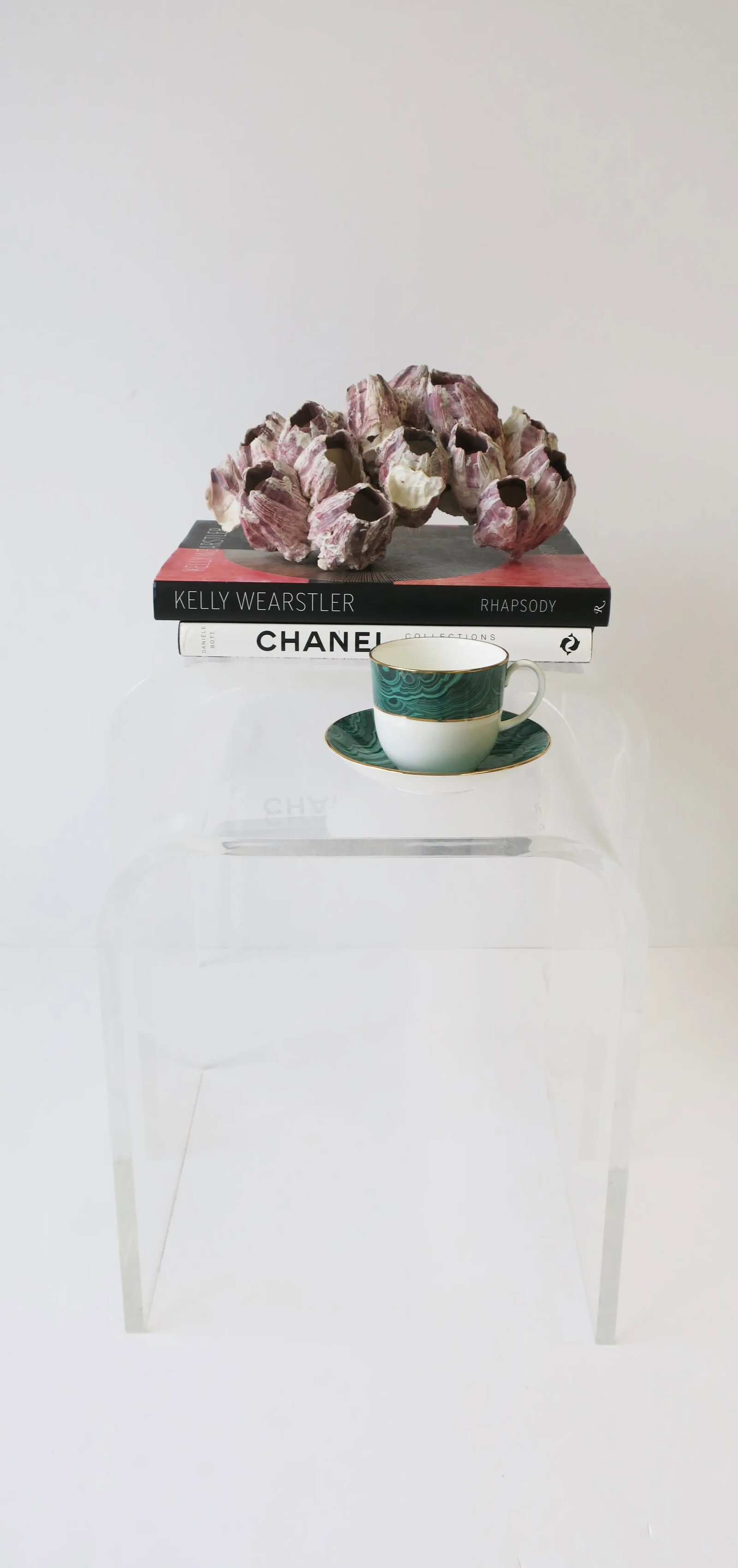 English Green Malachite Porcelain Coffee or Tea Cup and Saucer - 5