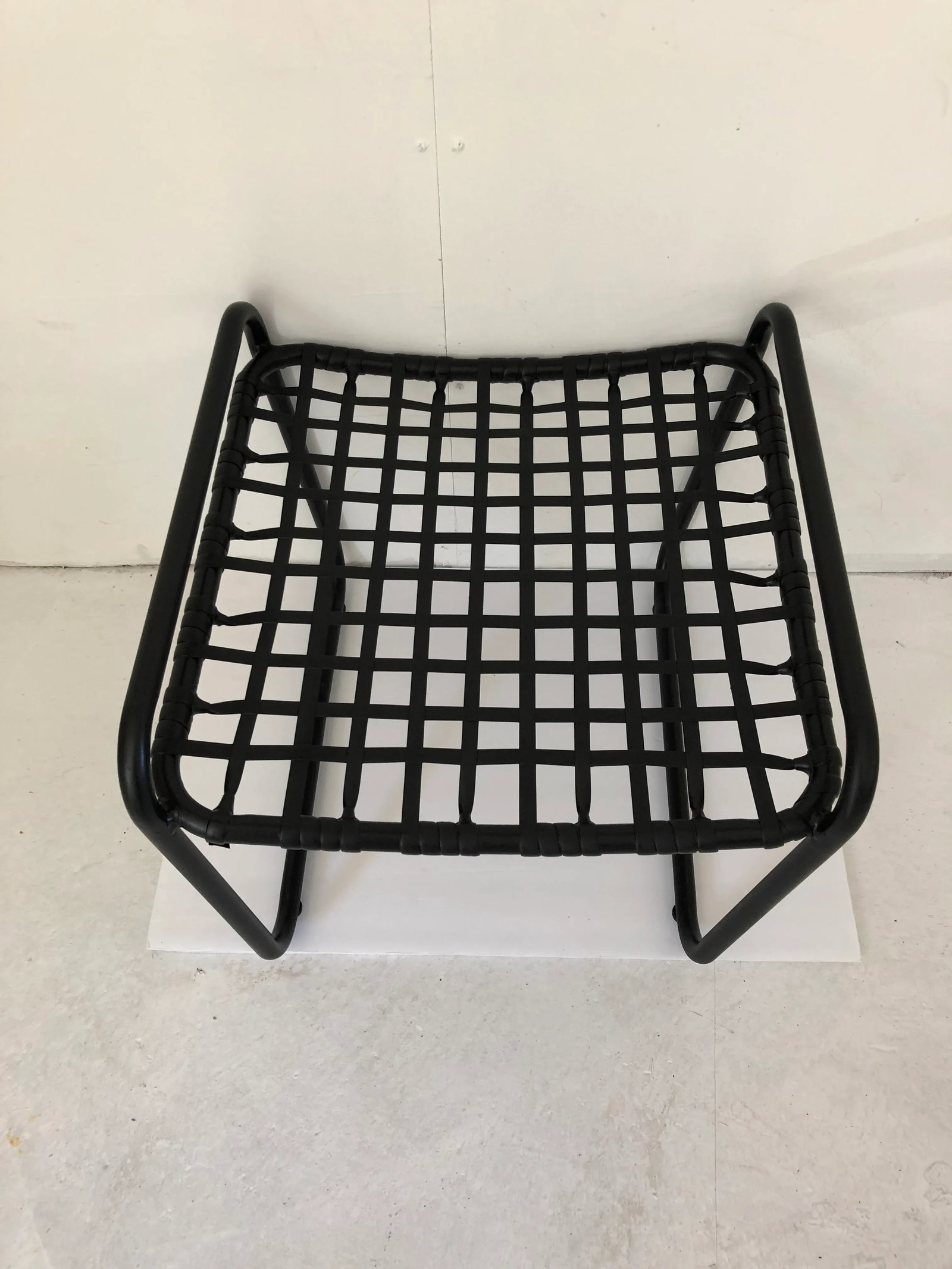 Midcentury Style Tropitone Ottoman Decor-Paint Black - 5