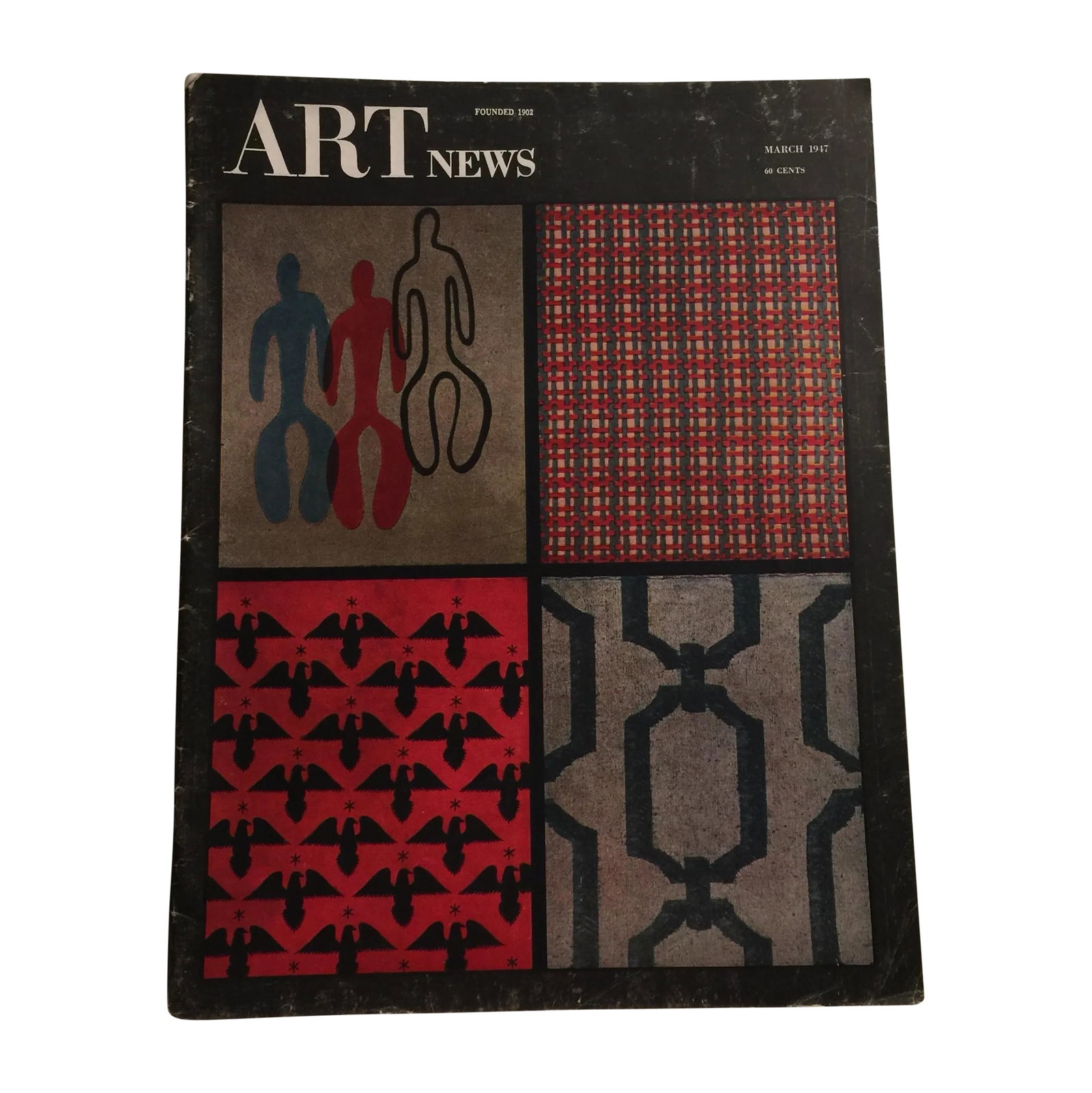 Artnews March 1947 Magazine: Wear to covers. Slight odor to pages. One loose page inside. Great kitschy ads! Condition: Condition Notes: Fair - Has lived a "full life" and has a distressed look with noticeable wear Materials
