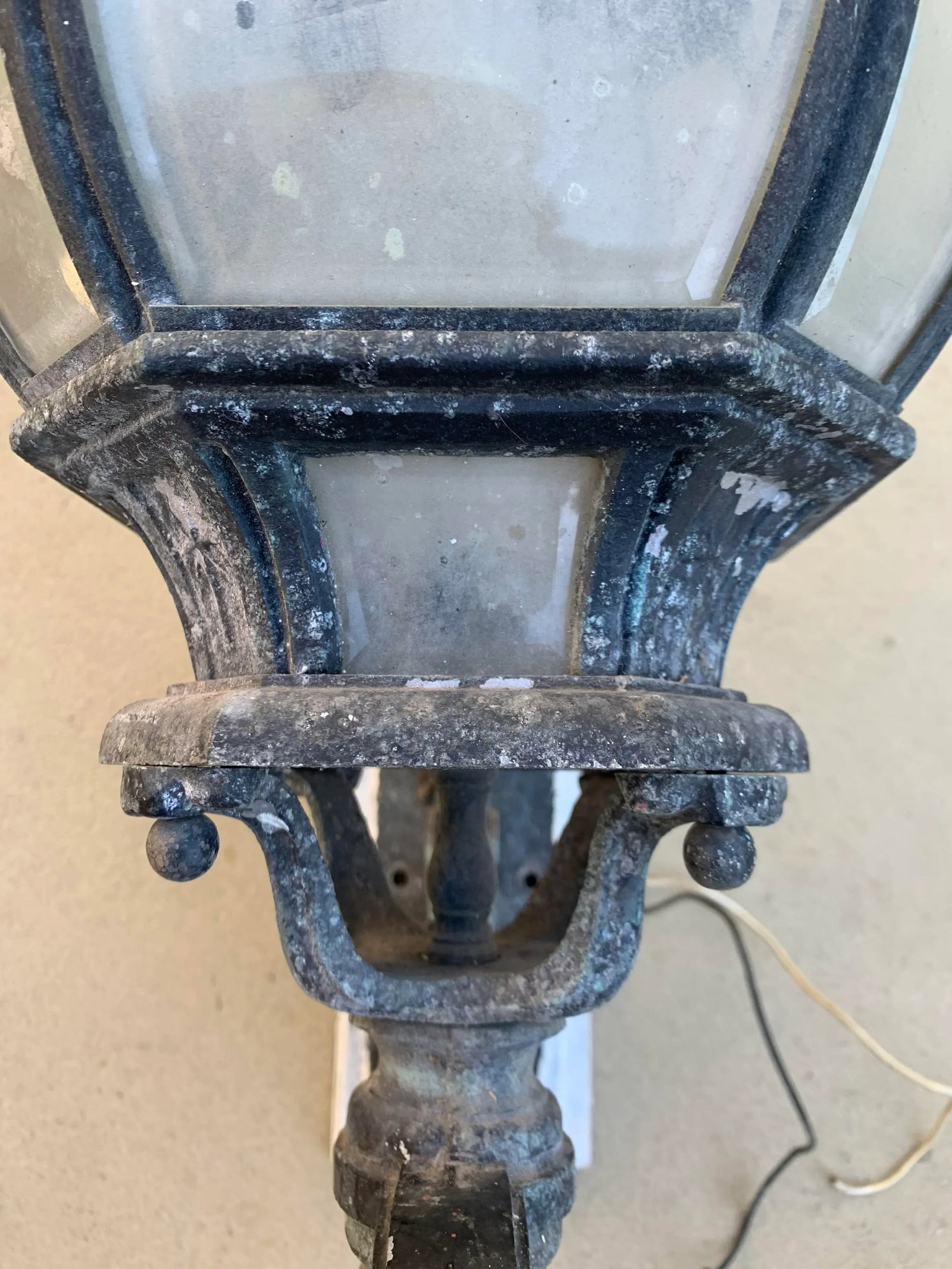1960s Mid-Century Solid Aluminum Large Outdoor Sconce - 6