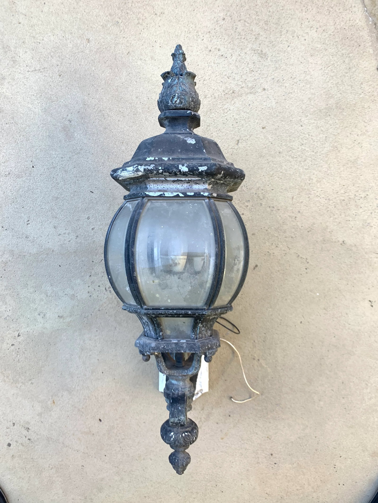 1960s Mid-Century Solid Aluminum Large Outdoor Sconce - 8