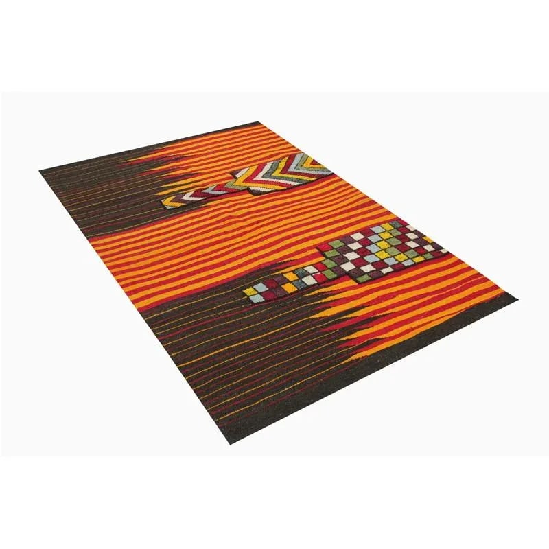 Handwoven Persian Kilim Area Rug 4'2" X 6'2" - 4