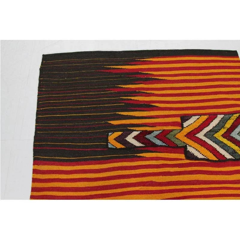 Handwoven Persian Kilim Area Rug 4'2" X 6'2" - 5