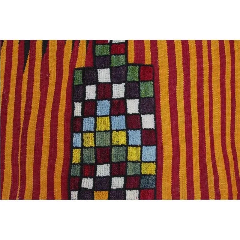 Handwoven Persian Kilim Area Rug 4'2" X 6'2" - 7