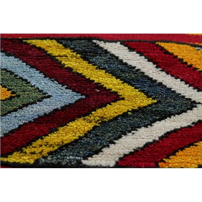 Handwoven Persian Kilim Area Rug 4'2" X 6'2" - 8