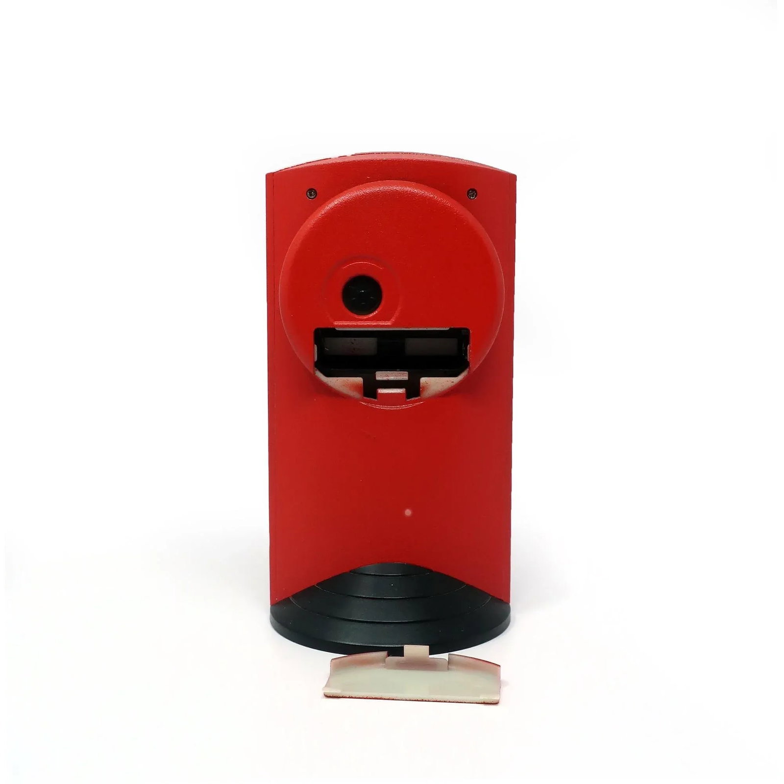 1980s Memphis Style Red Triangle Base Desk Clock - 5