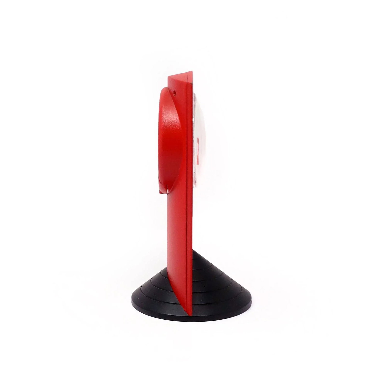 1980s Memphis Style Red Triangle Base Desk Clock - 6