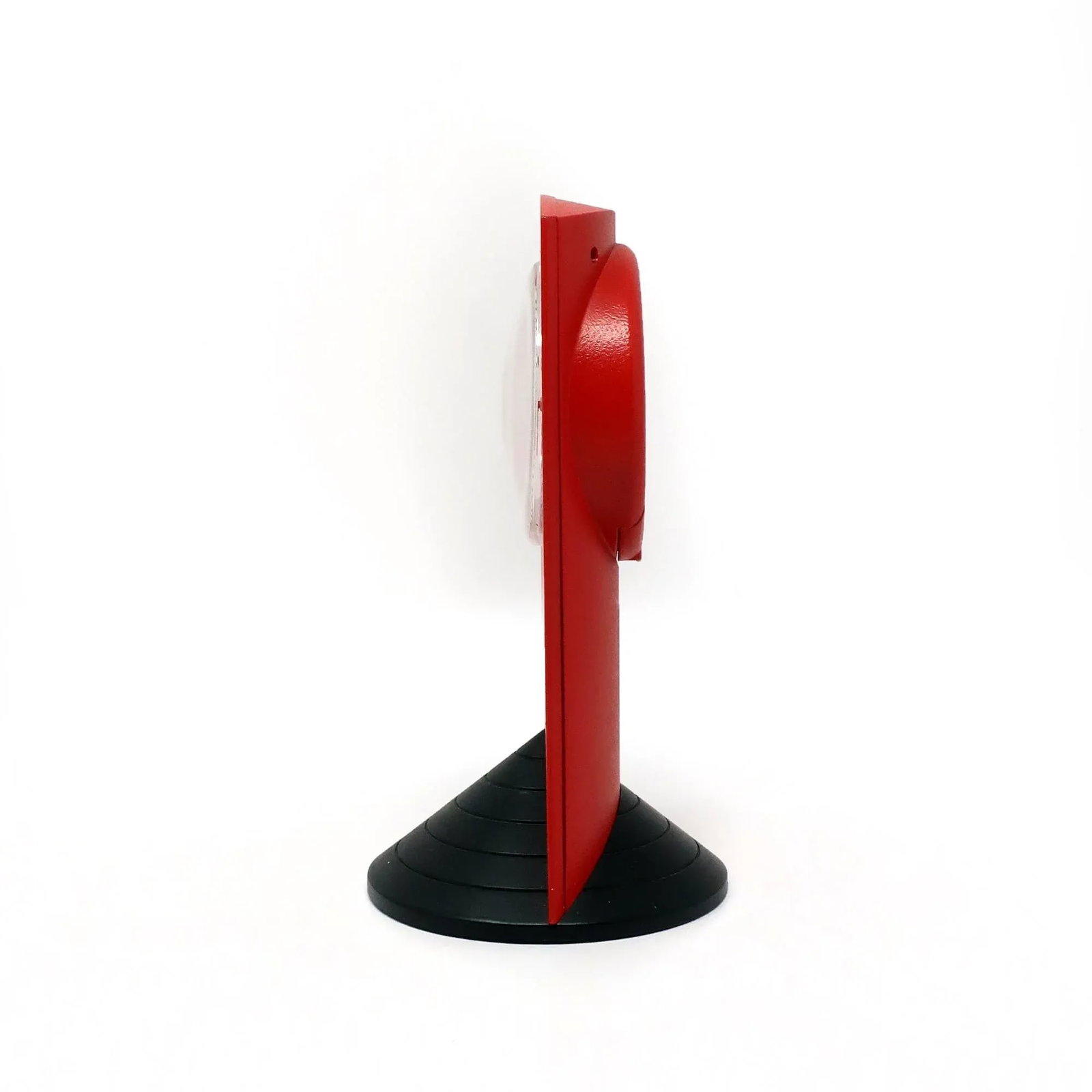 1980s Memphis Style Red Triangle Base Desk Clock - 9