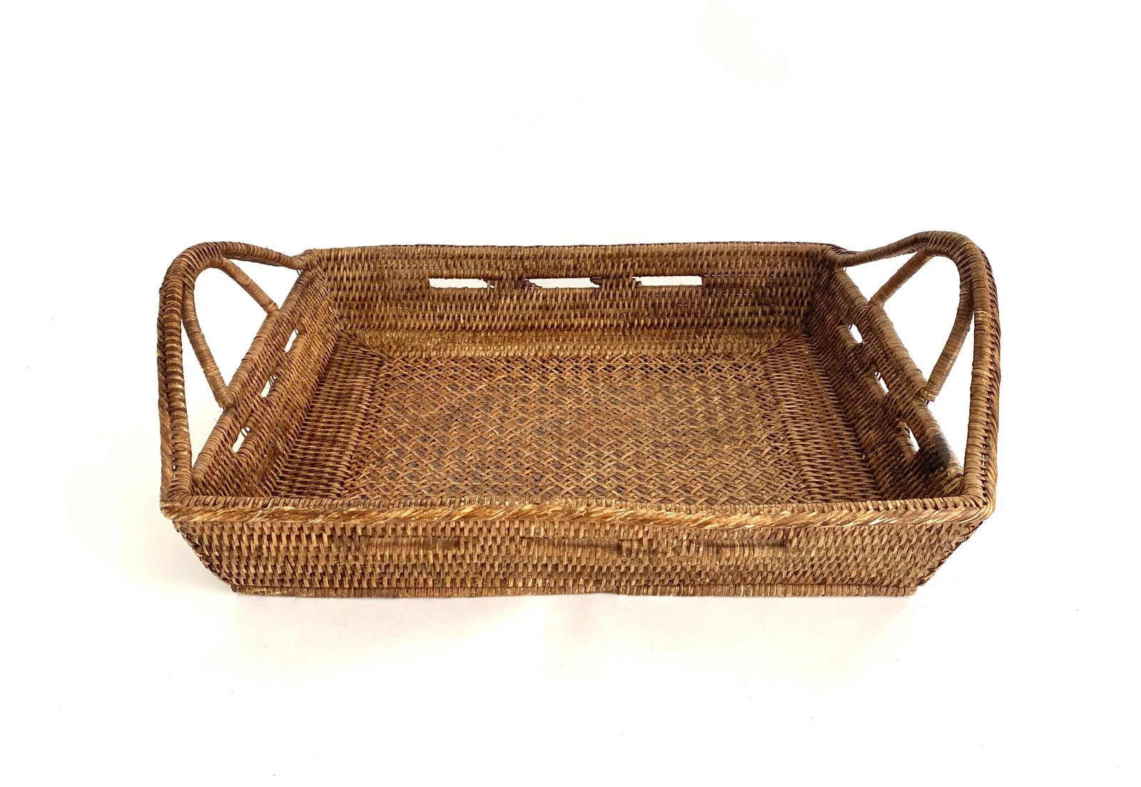 Burmese Rattan Serving Tray - 2