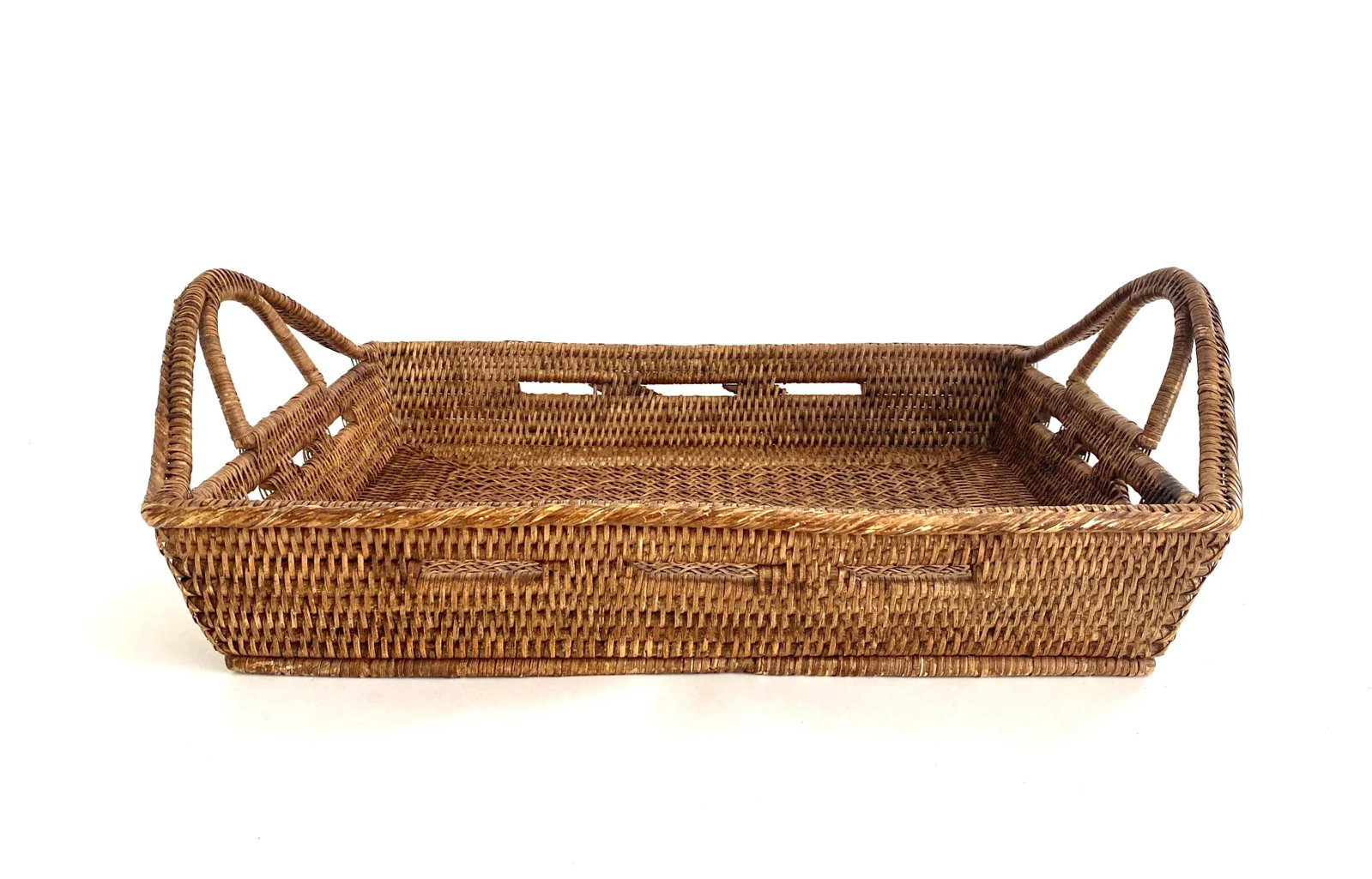 Burmese Rattan Serving Tray - 3